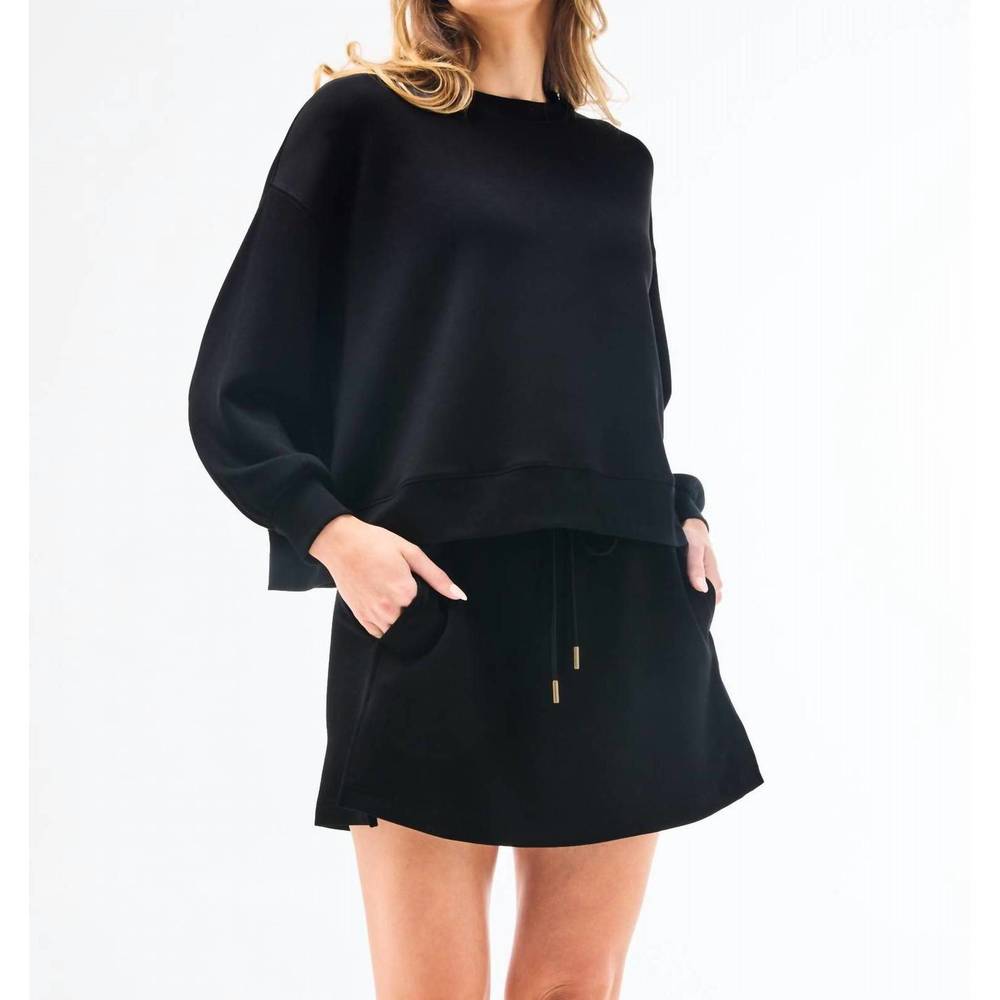 NEW MARY SQUARE cora skort in black